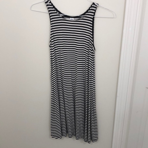 Old Navy Dresses & Skirts - Black and white striped swing dress